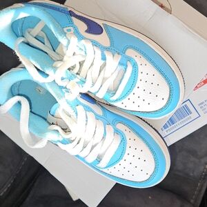 Kids Blue and White Airforce 1